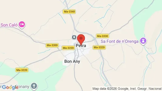 Apartments for rent i Petra - kort over placeringen