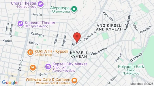 Apartments for rent i Galatsi - kort over placeringen