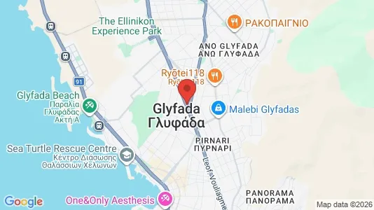 Apartments for rent i Glyfada - kort over placeringen