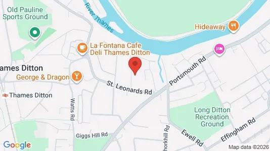 Apartments for rent in Thames Ditton - Surrey - Photo from Google Street View