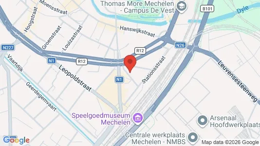 Apartments for rent i Mechelen - kort over placeringen