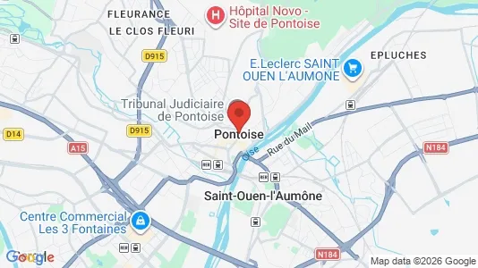 Apartments for rent i Pontoise - kort over placeringen