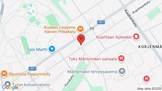 Apartments for rent i Turku - kort over placeringen