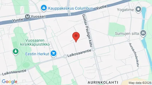 Apartments for rent i Helsinki Itäinen - kort over placeringen