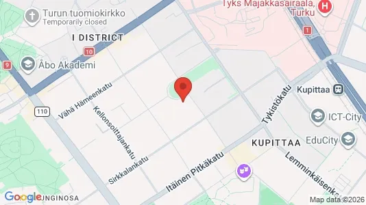 Apartments for rent i Turku - kort over placeringen