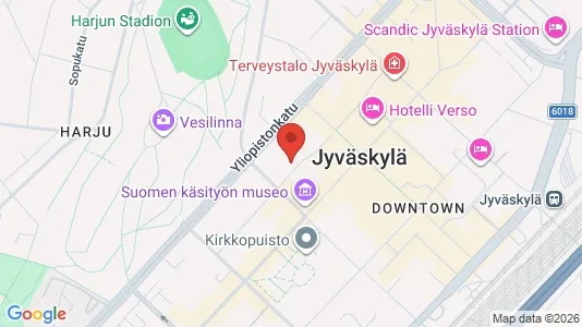 Apartments for rent i Jyväskylä - kort over placeringen