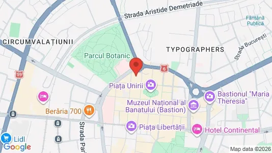 Apartments for rent i Timişoara - kort over placeringen