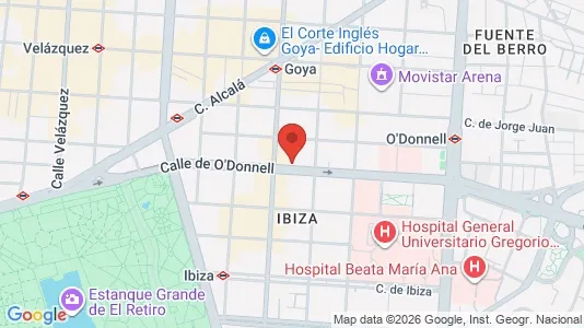 Apartments for rent i Madrid Centro - kort over placeringen