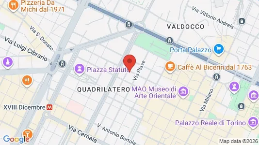 Apartments for rent i Turin - kort over placeringen