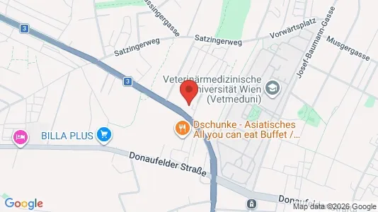 Apartments for rent i Vienna Floridsdorf - kort over placeringen