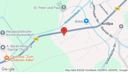 Apartments for rent i Saale-Orla-Kreis - kort over placeringen