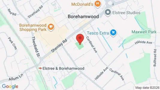 Apartments for rent i Borehamwood - Hertfordshire - kort over placeringen