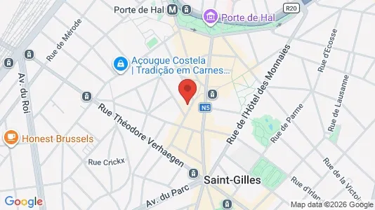 Apartments for rent i Brussels Sint-Gillis - kort over placeringen