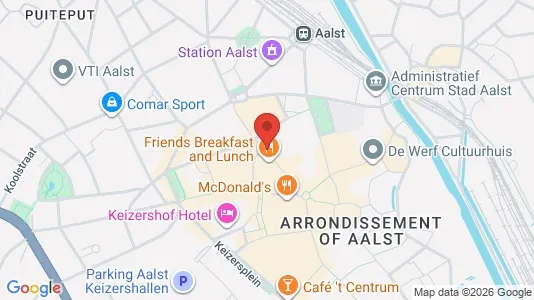 Apartments for rent i Aalst - kort over placeringen