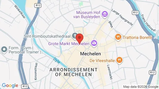 Apartments for rent i Mechelen - kort over placeringen