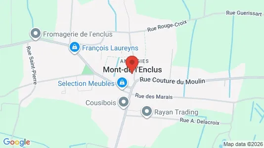 Apartments for rent i Mont-de-l'Enclus - kort over placeringen