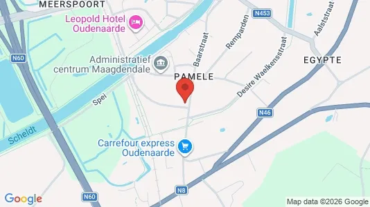 Apartments for rent i Oudenaarde - kort over placeringen