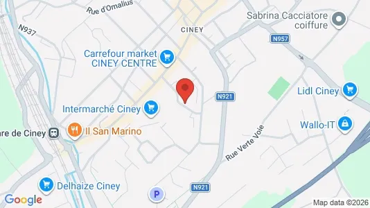 Apartments for rent in Ciney - Photo from Google Street View