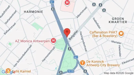 Apartments for rent i Stad Antwerp - kort over placeringen
