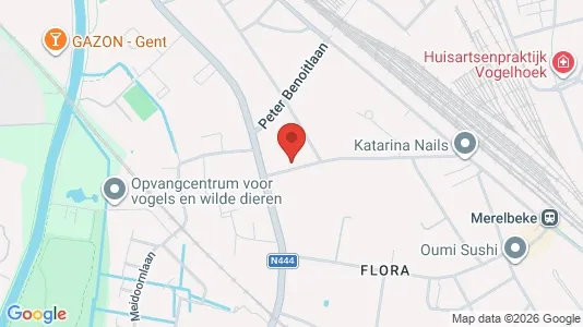 Apartments for rent i Merelbeke - kort over placeringen