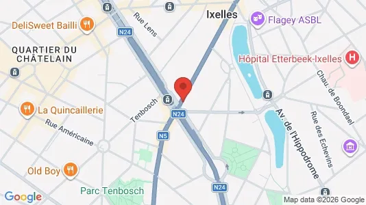 Apartments for rent i Brussels Elsene - kort over placeringen
