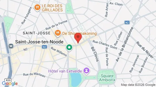 Apartments for rent i Brussels Sint-Joost-ten-Node - kort over placeringen