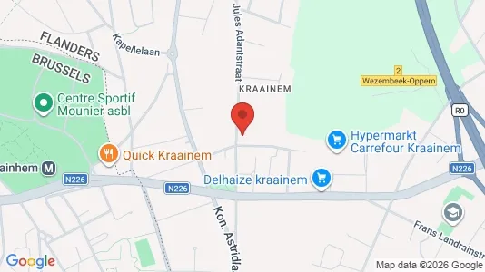 Apartments for rent i Kraainem - kort over placeringen
