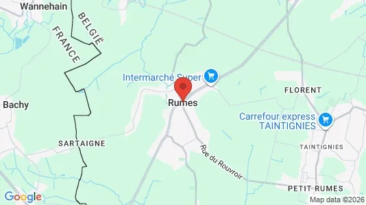 Houses for rent i Rumes - kort over placeringen