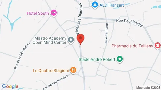 Apartments for rent i Charleroi - kort over placeringen