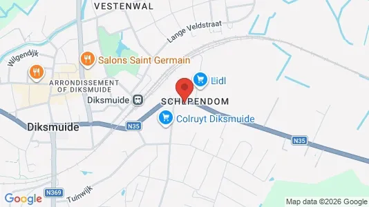 Apartments for rent in Diksmuide - Photo from Google Street View