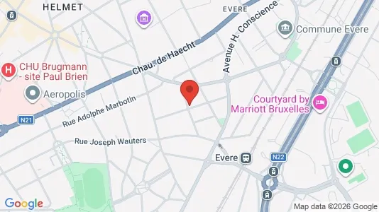 Apartments for rent in Brussels Evere - Photo from Google Street View