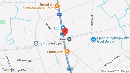 Apartments for rent i Geel - kort over placeringen