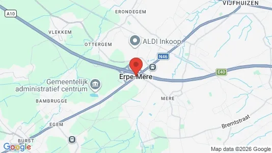 Houses for rent i Erpe-Mere - kort over placeringen