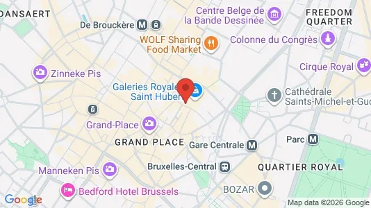 Apartments for rent i Stad Brussel - kort over placeringen