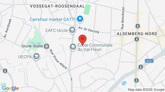 Apartments for rent i Brussels Ukkel - kort over placeringen