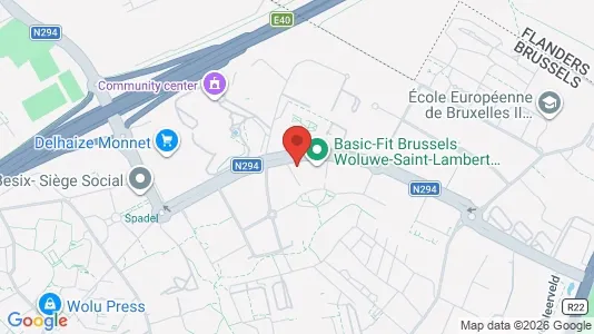 Apartments for rent i Brussels Sint-Lambrechts-Woluwe - kort over placeringen