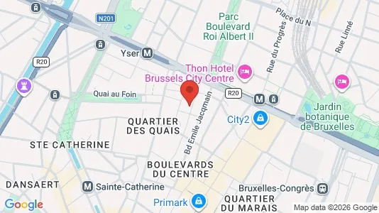 Apartments for rent i Stad Brussel - kort over placeringen