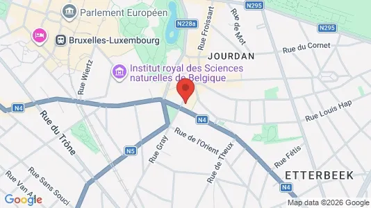 Apartments for rent i Brussels Etterbeek - kort over placeringen