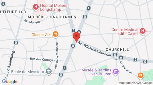 Apartments for rent i Brussels Ukkel - kort over placeringen
