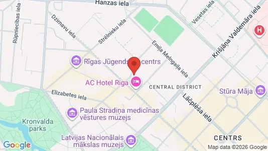 Apartments for rent i Riga Centrs - kort over placeringen
