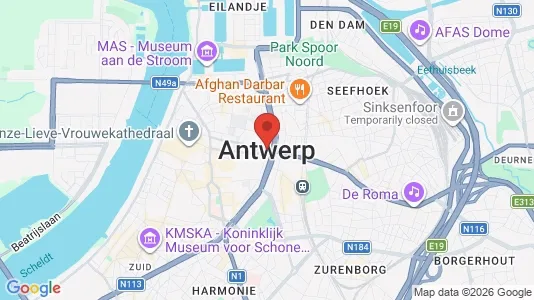 Apartments for rent i Stad Antwerp - kort over placeringen