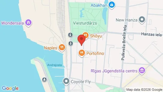 Apartments for rent i Riga Centrs - kort over placeringen