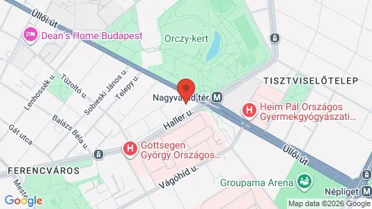 Apartments for rent in Budapest Ferencváros - Photo from Google Street View