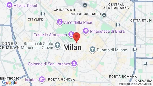 Apartments for rent i Milano Zona 1 - Centro storico - kort over placeringen