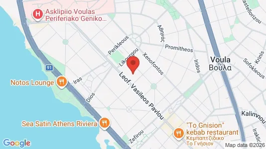Apartments for rent i Glyfada - kort over placeringen