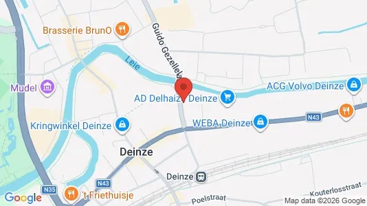 Apartments for rent i Deinze - kort over placeringen