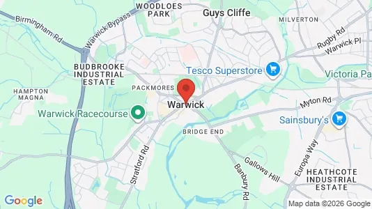 Apartments for rent i Warwick - Warwickshire - kort over placeringen