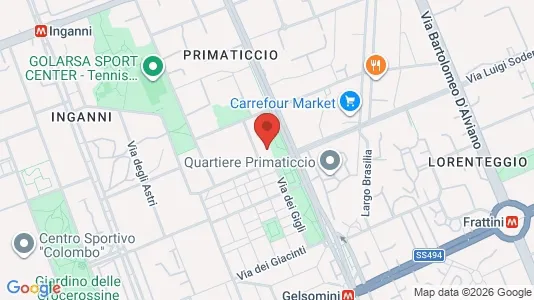 Rooms for rent i Milano Zona 6 - Barona, Lorenteggio - kort over placeringen