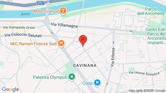 Apartments for rent i Florence - kort over placeringen