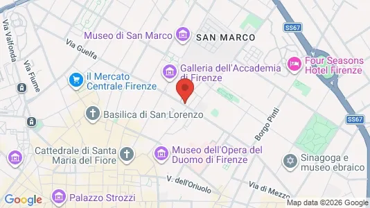Apartments for rent i Florence - kort over placeringen